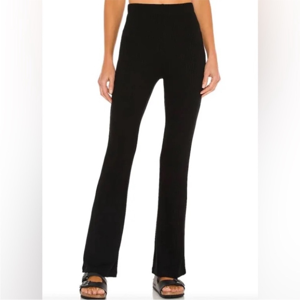 LNA Ribbed Black Pants